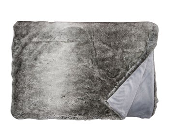 Silverfox Pläd i Fuskpäls