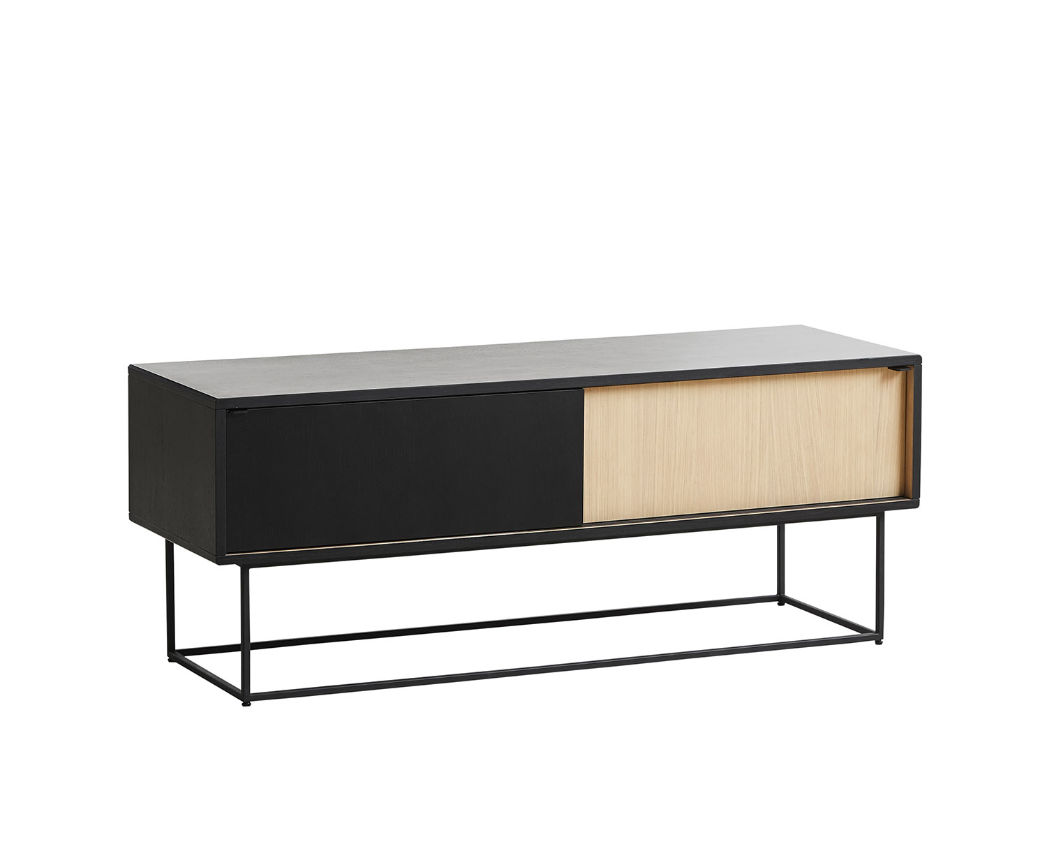 Virka Sideboard Låg | Svart / Vitpig.