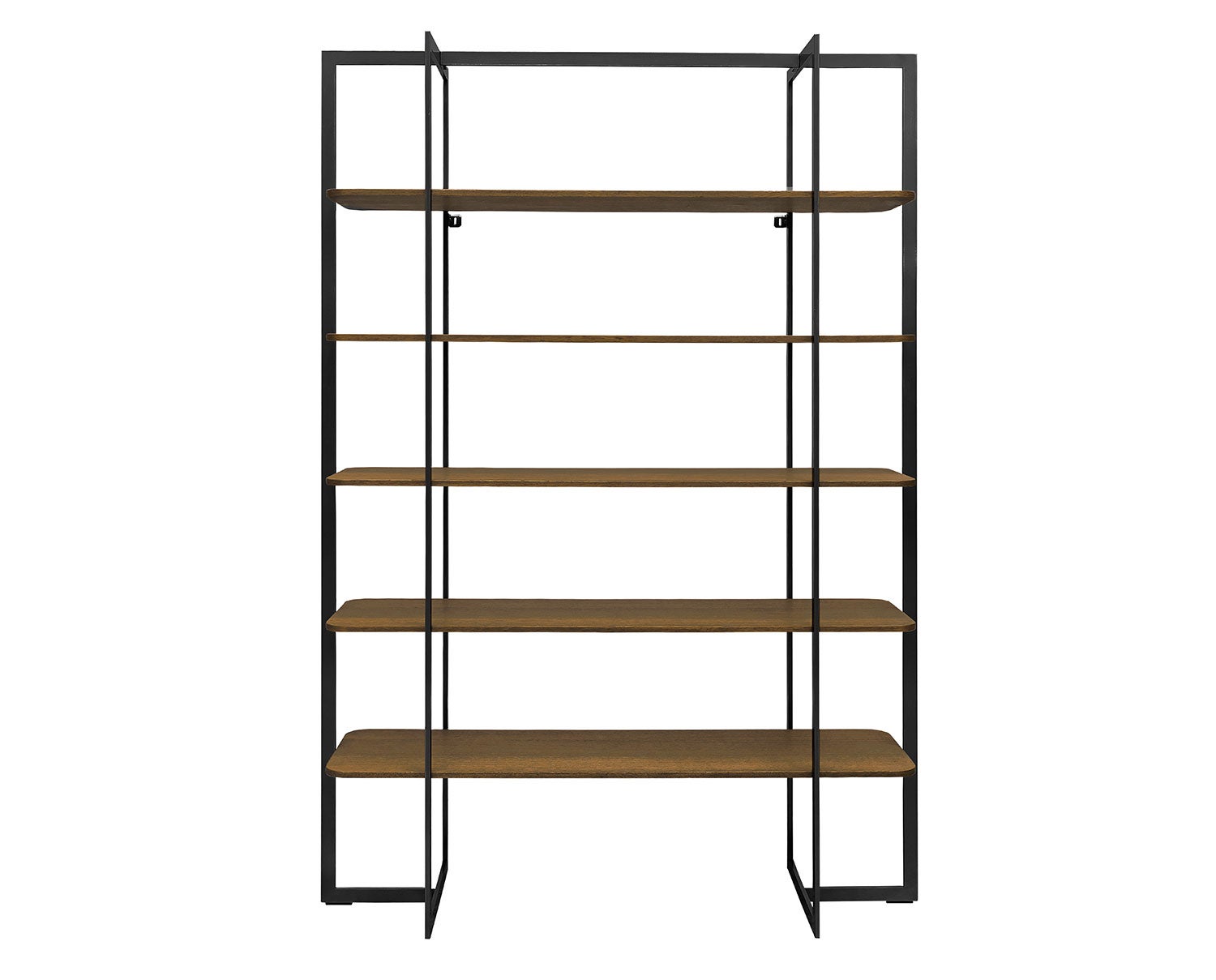 Square Bokhylla Burned Walnut