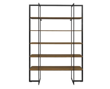 Square Bokhylla Burned Walnut