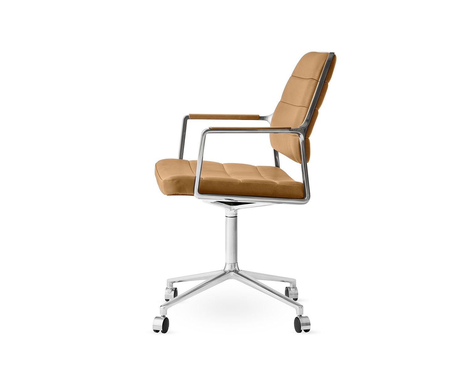 Vipp-455-Swivel-Chair-Camel-Leather-Castors-1