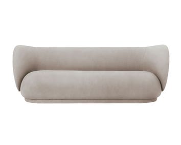 Rico Soffa 3-sits i tyget Brushed Sand