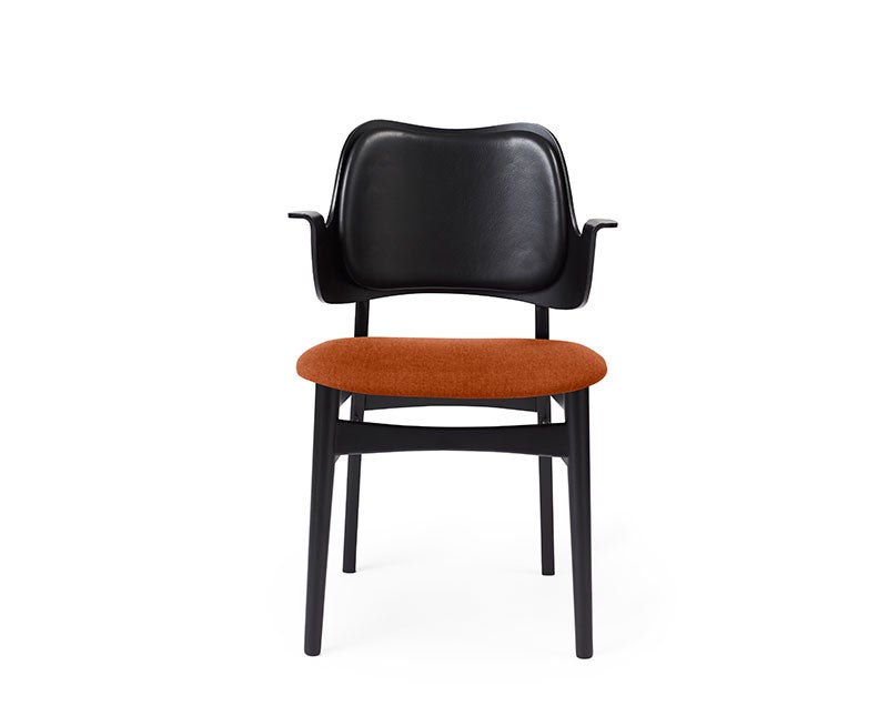 Gesture Stol Svart Rusty Rose Svart Läder