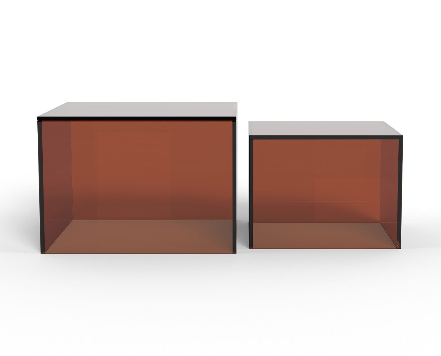 Actona-Dice-Coffee-Table-Set-Brown-Tempered-Glass-1