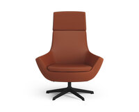 Hög modell | Läder Elmosoft 33001 | Svart aluminium