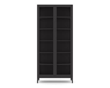 Edge 2.0 Vitrinskåp, 2 Dörrar | Black