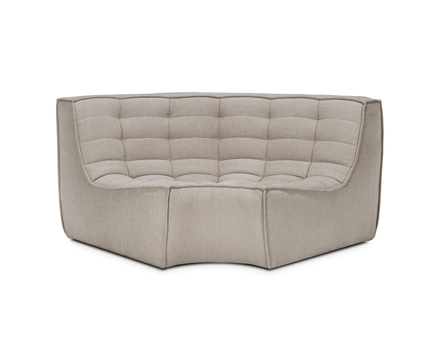 N701 Soffa 90° Runt Hörn | Tyg ECO Ecru | Ethnicraft | Tibergs Möbler