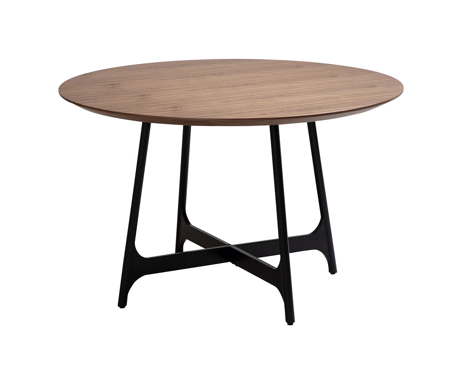 Ooid Matbord Runt Valnöt