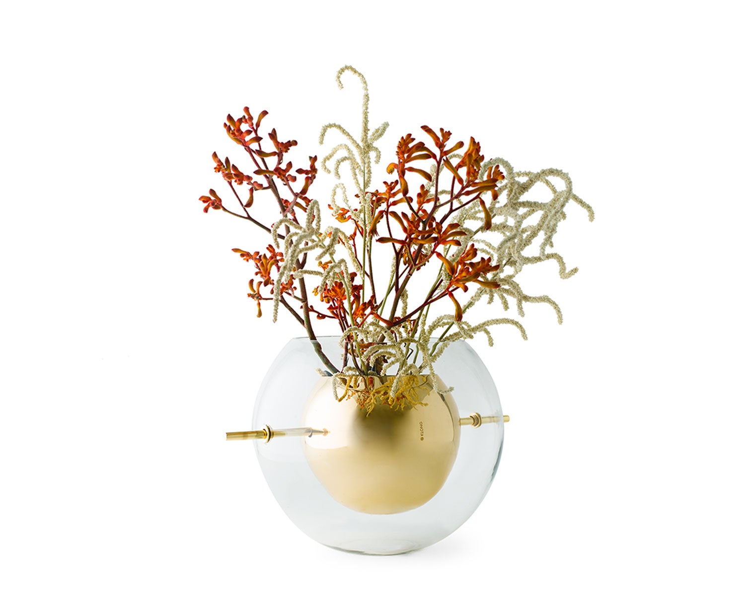 Alba Vas Rund med blommor