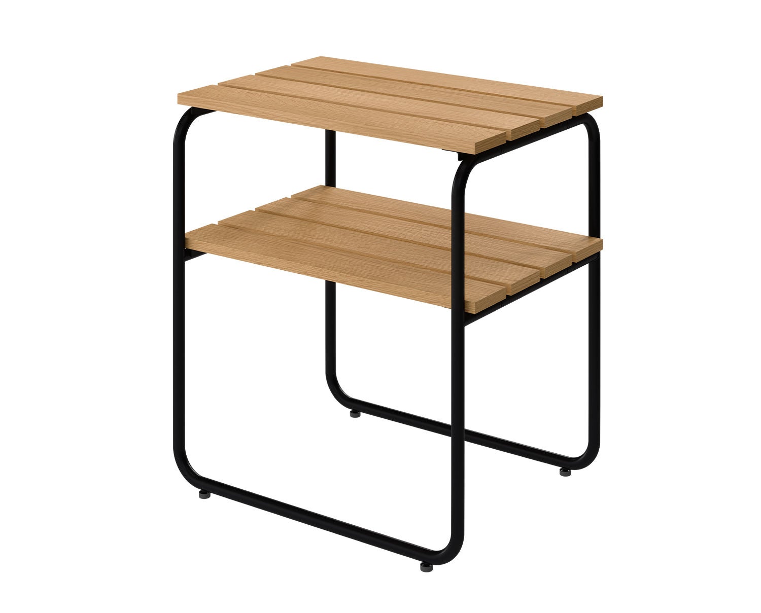 Sidobord L45 | Oljad Ek, Svart