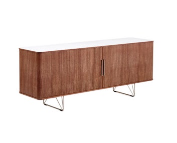 AK 2730 Skänk i valnöt och vit laminat