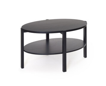 Solo Soffbord 90 i svartbetsad ek