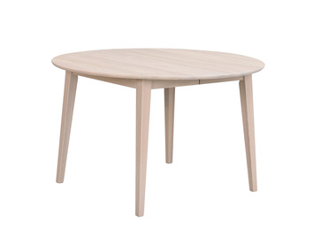 Filippa runt matbord 120 cm i vitpigmenterad ek