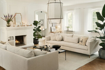 Sits Lill 4-sits LCV soffa i avtagbart tyg med kardborreband Moss 6 Natur i elegant rum