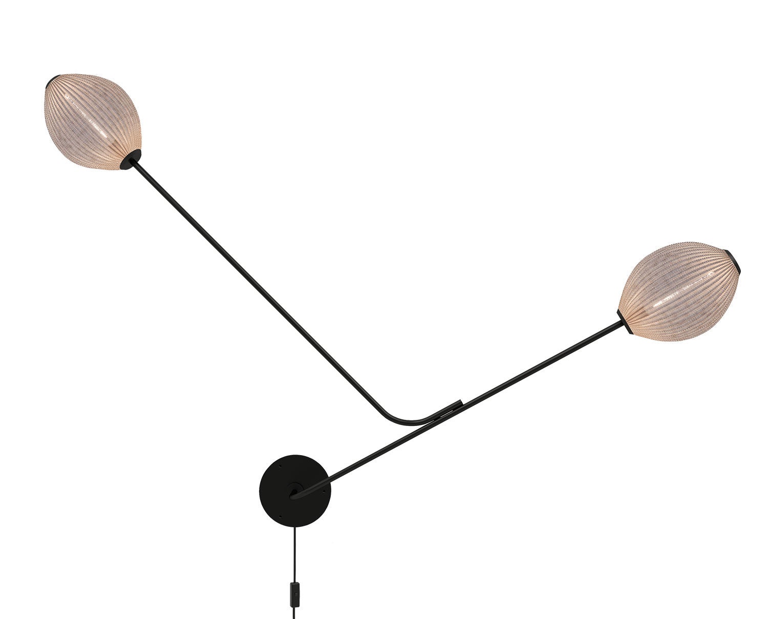 Satellite vägglampa vit, tänd framifrån | GUBI