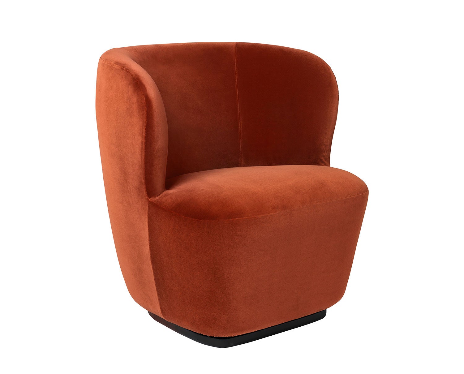 Stay_LoungeChair_75_Swivel_FullyUpholstered_Black_GUBI_Velluto-641_F3Q