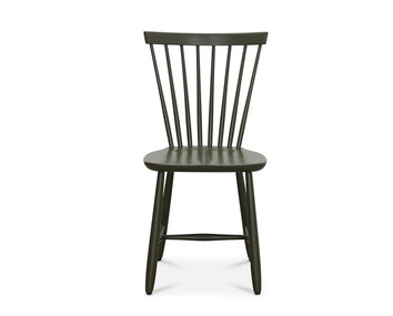 Lyckås Pinnstol i björk i Wigellsgrön lack