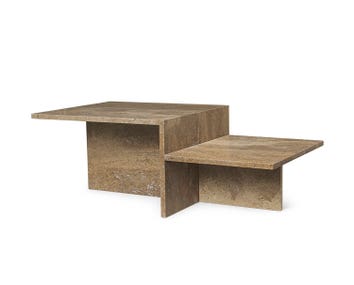 Distinct soffbord i dark brown travertin