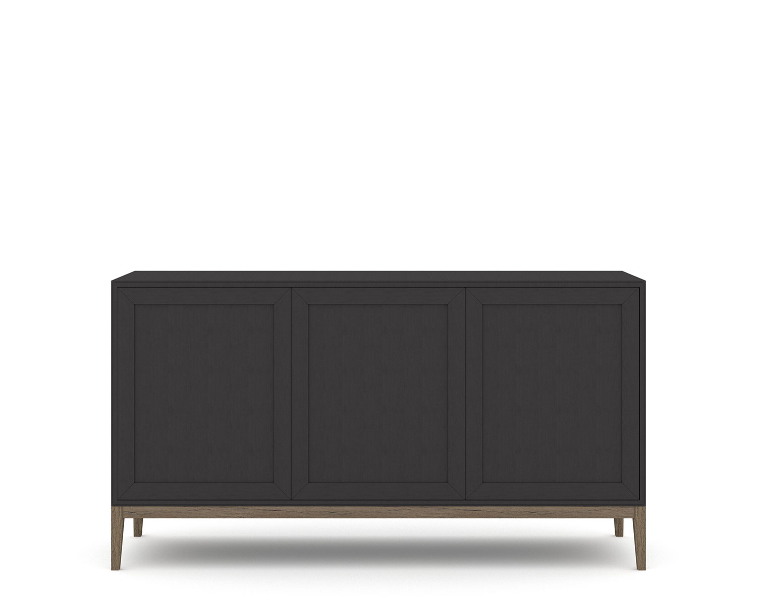 Edge 2.0 Skänk 3 Dörrar | Black/ Burned Walnut