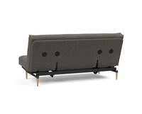 Colpus Bäddsoffa med ljusa ben i tyget 216 Flashtex Dark Grey