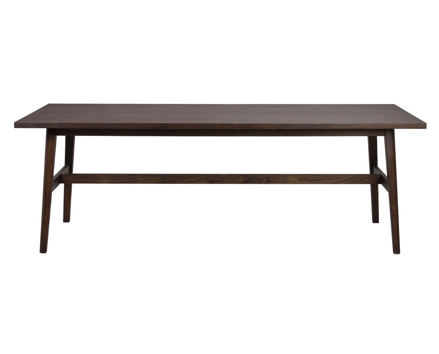 Plainfield Matbord 220 Brun Ek rakt framifrån