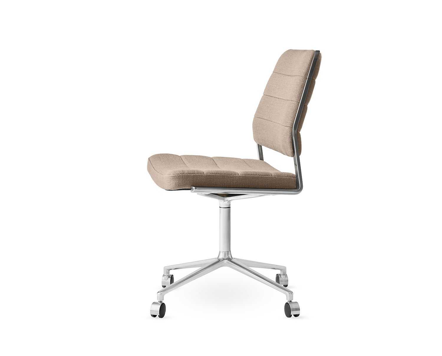 Vipp-454-Swivel-Chair-Dark-Sand-Textile-Castors-1