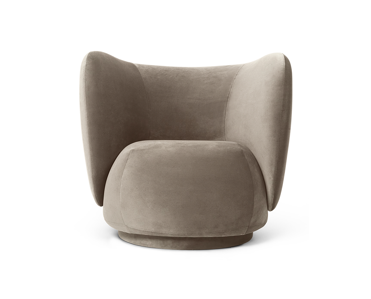fermLIVING-Rico-Lounge-Chair-RichVelvet-Beige-1104267950