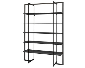 Square Bokhylla | Svart Ek