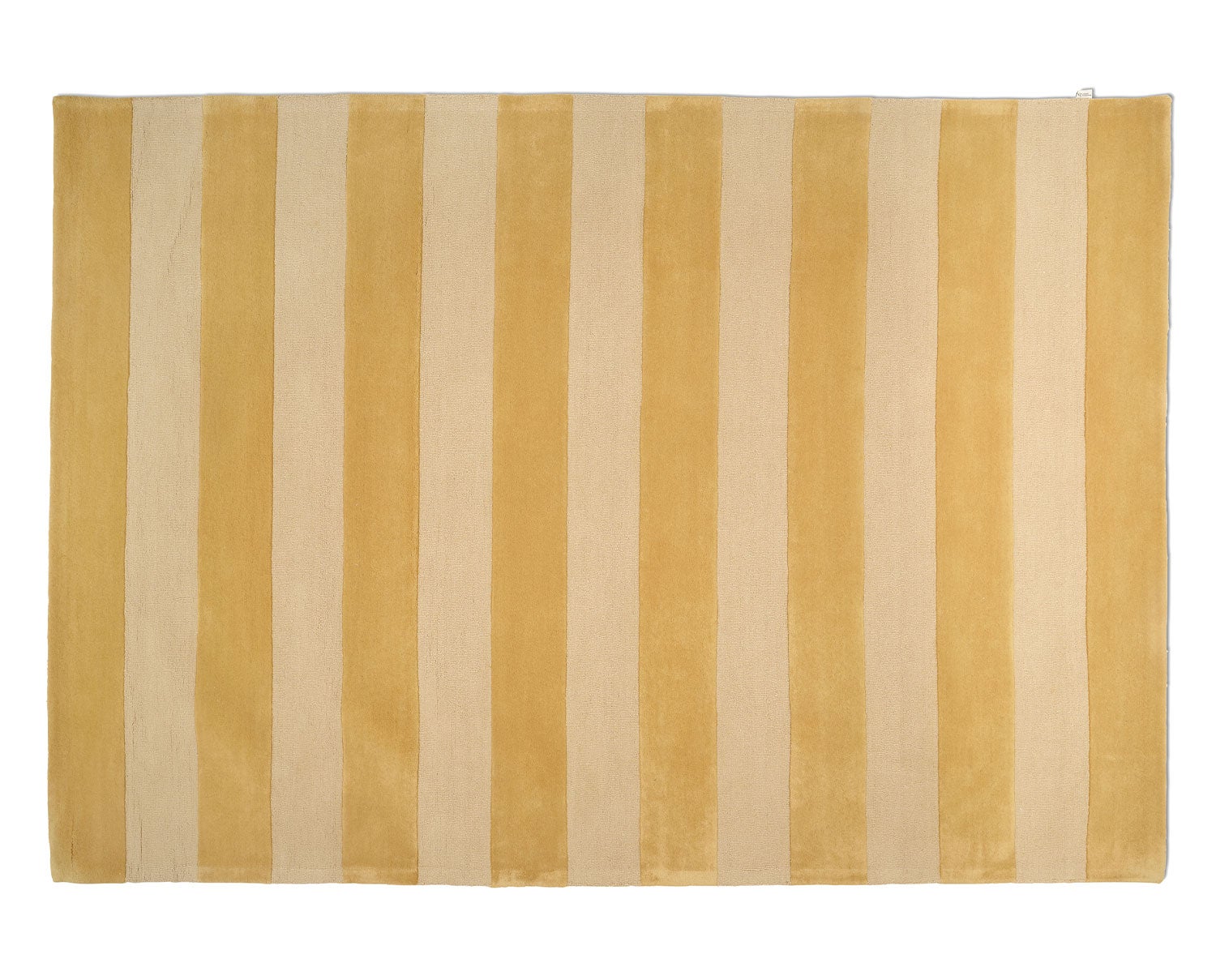 Stripe Boucle Matta i färgen Gul