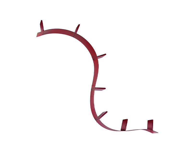 Bookworm Bokhylla 7 Vinröd