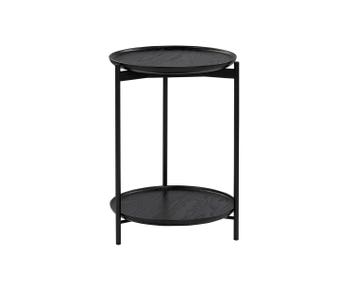 Soffbordet Plateau, i svartbetsad ask. Diameter 40. Höjd 55.