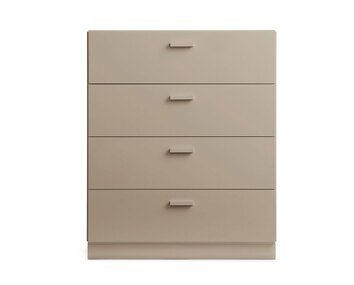 Relief Byrå Bred Beige | Sockel
