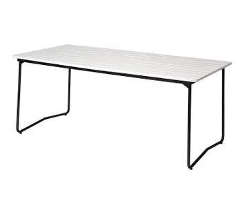 Bord B31 170 i vitlackad ek med svart stativ