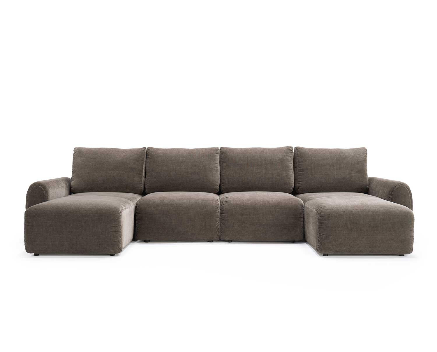 Innovation-Norum-Sofa-Bed-U-Shape-Curve-Arms-411-Esina-Cedar-Brown