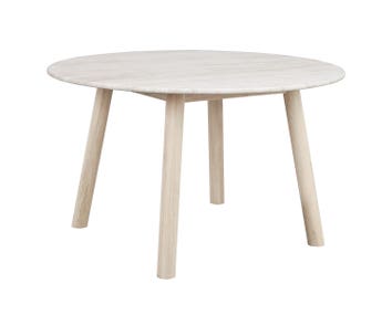 Taransay-Matbord-Travertin-Vitpigm-Ek