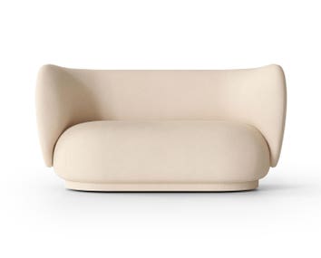 Rico Soffa 2-sits i tyget Brushed Off-White