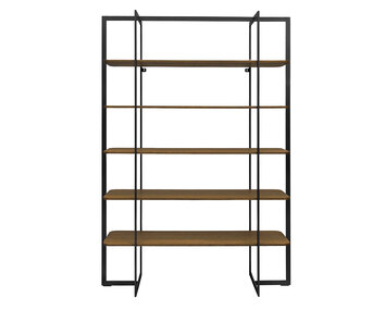 Square Bokhylla Burned Walnut