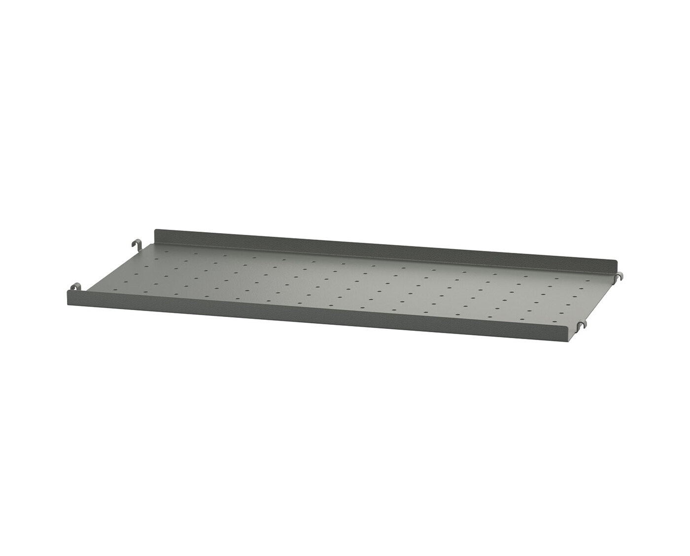 String Metall Hyllplan Låg 58x20 Mörkgrå
