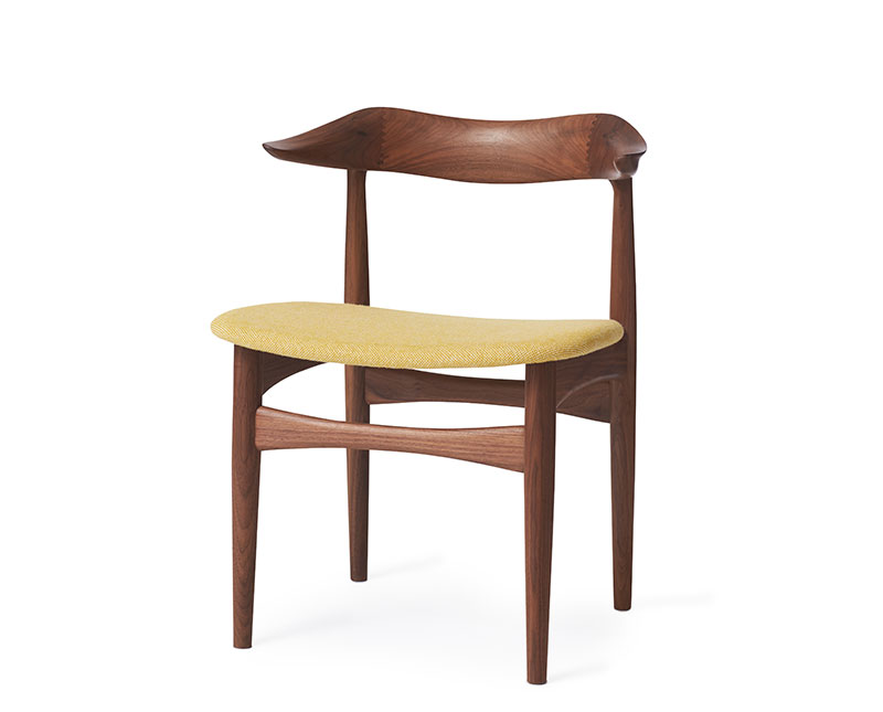Cow Horn stol Hallingdal 407, walnut