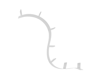 Bookworm Bokhylla 7 Aluminium