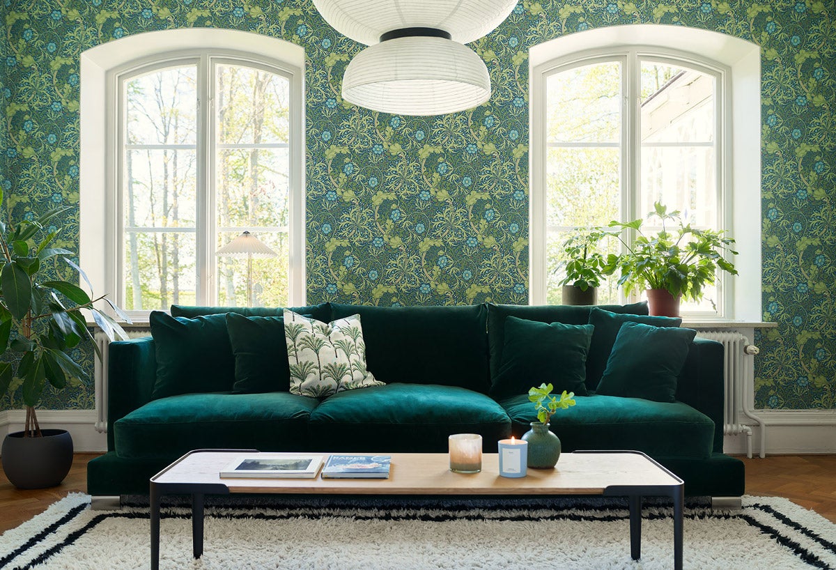 Colorado 4-sits soffa, tyg Lario 1402 dark green

