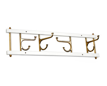 Dekorativ Kroklist Maxi 4 Vit Mässing