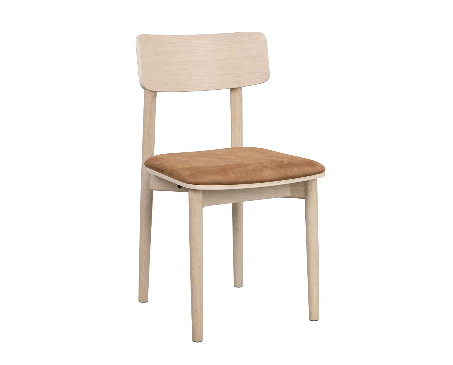 Wolcott Stol Vitpigmenterad Ek / Brun