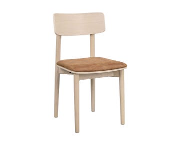 Wolcott Stol Vitpigmenterad Ek / Brun