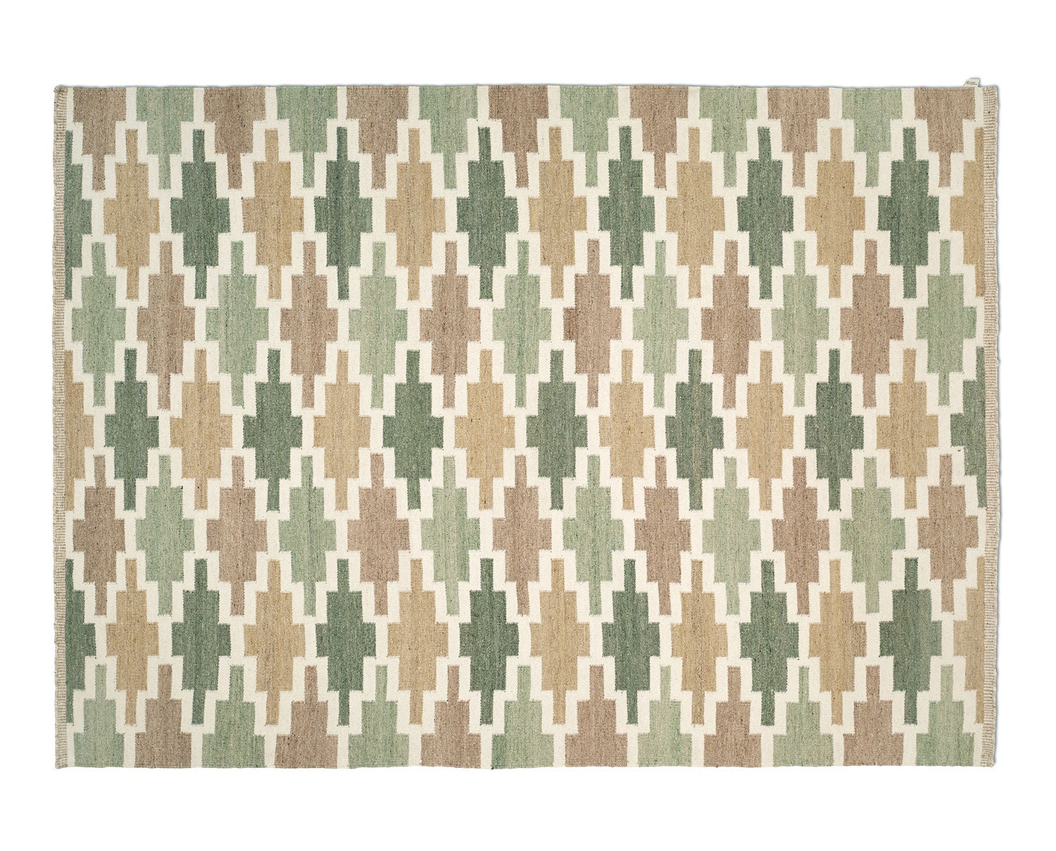 Korsnäs matta från Classic Collection i färg grönbeige