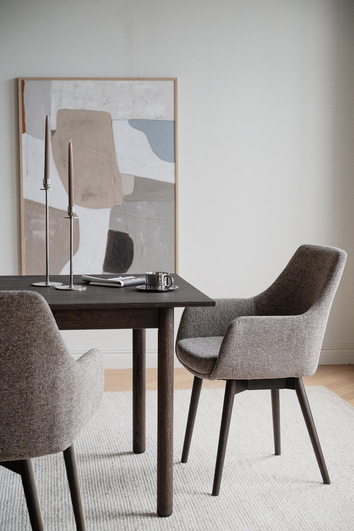 Rowico-Denley-Arm-Chair-Dark-Beige-Brown-Oak-Lifestyle