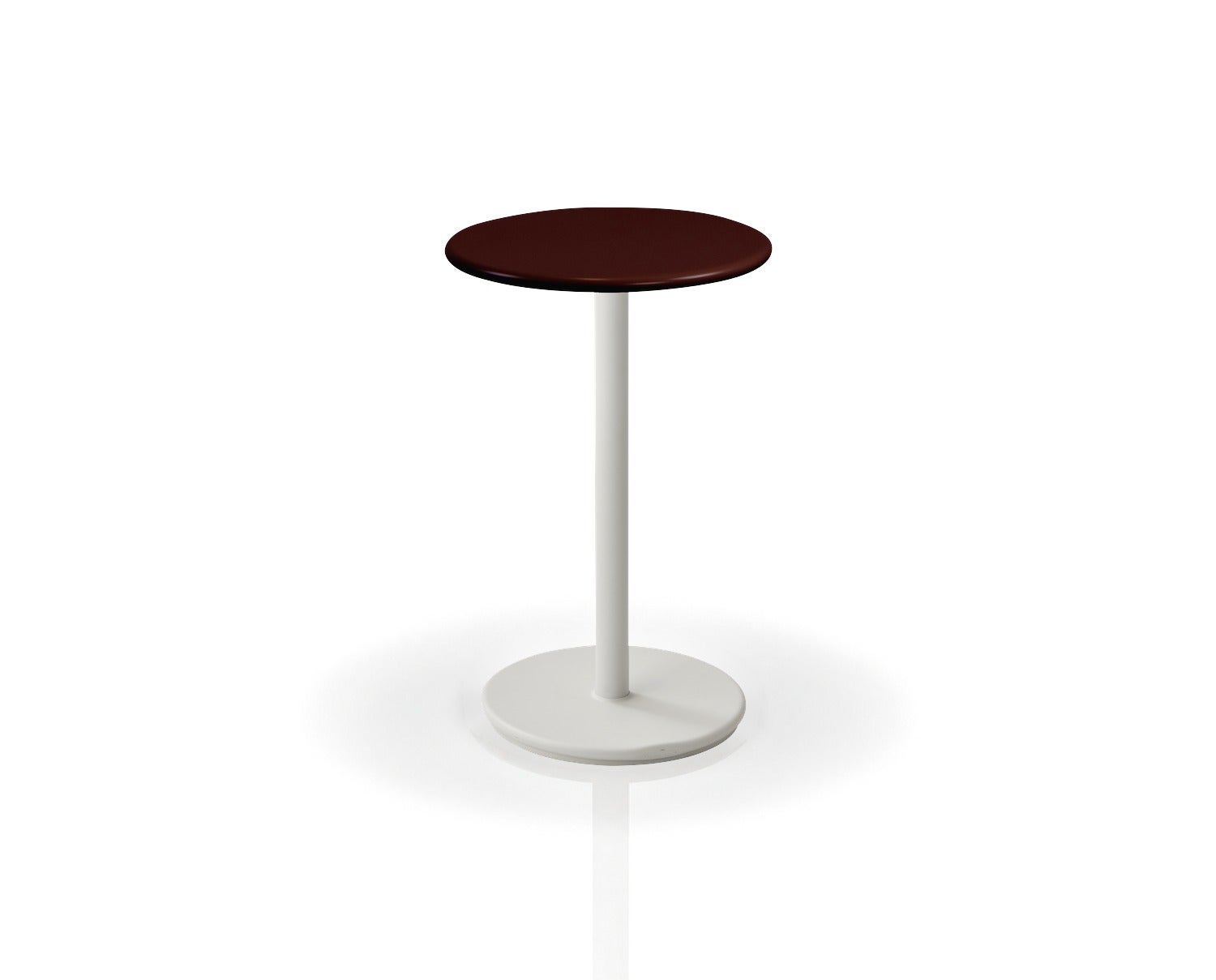 go-cafebord-o45-sand-burgundy-halvblank-aluminium-ld