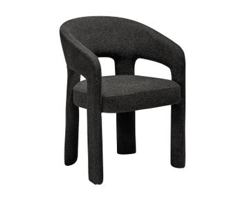 Dan-Form-Splendor-Arm-Chair-Raven-Black-Boucle
