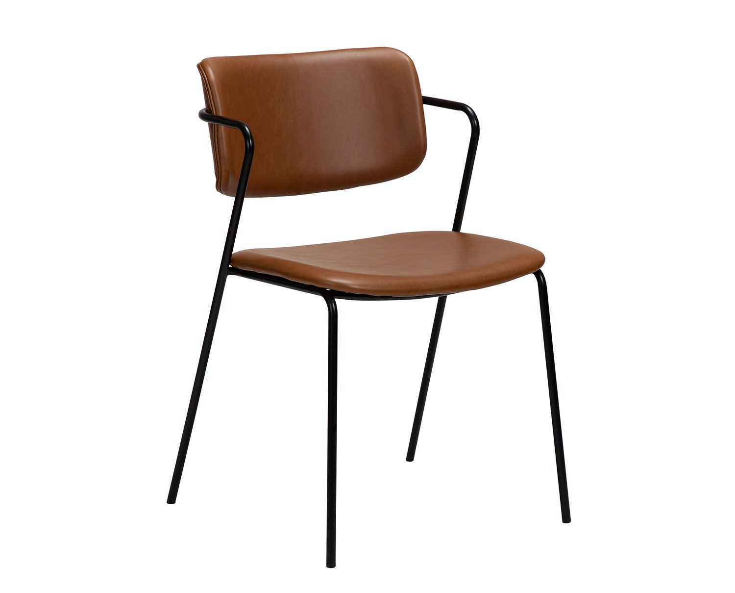 Zed Stol Ljusbrunt Konstläder