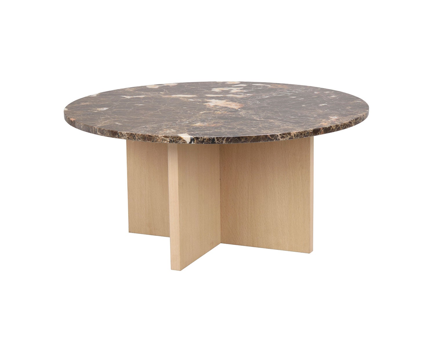 Brooksville Soffbord Runt Brun Emperador